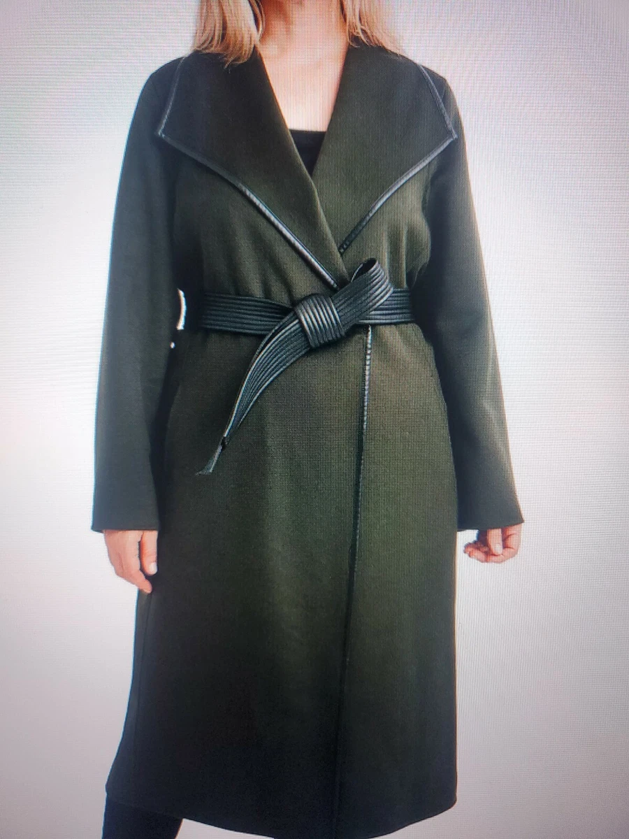 Green wool hotsell belted coat