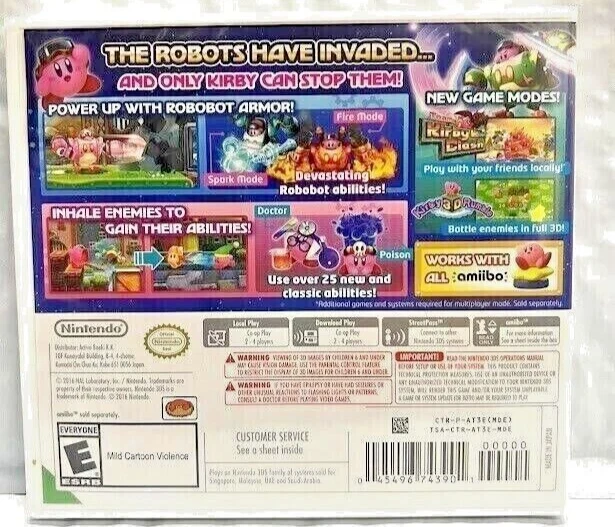 Kirby Planet Robobot & Triple Deluxe Nintendo 3DS New Game Bundle (Platformer) - Image 3 of 4