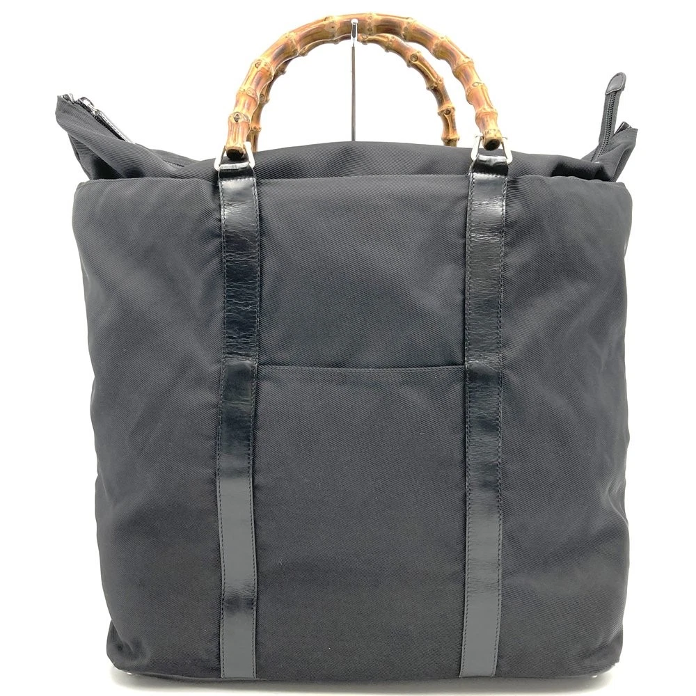 Sac fourre tout Gucci nylon émail noir femme et homme 20