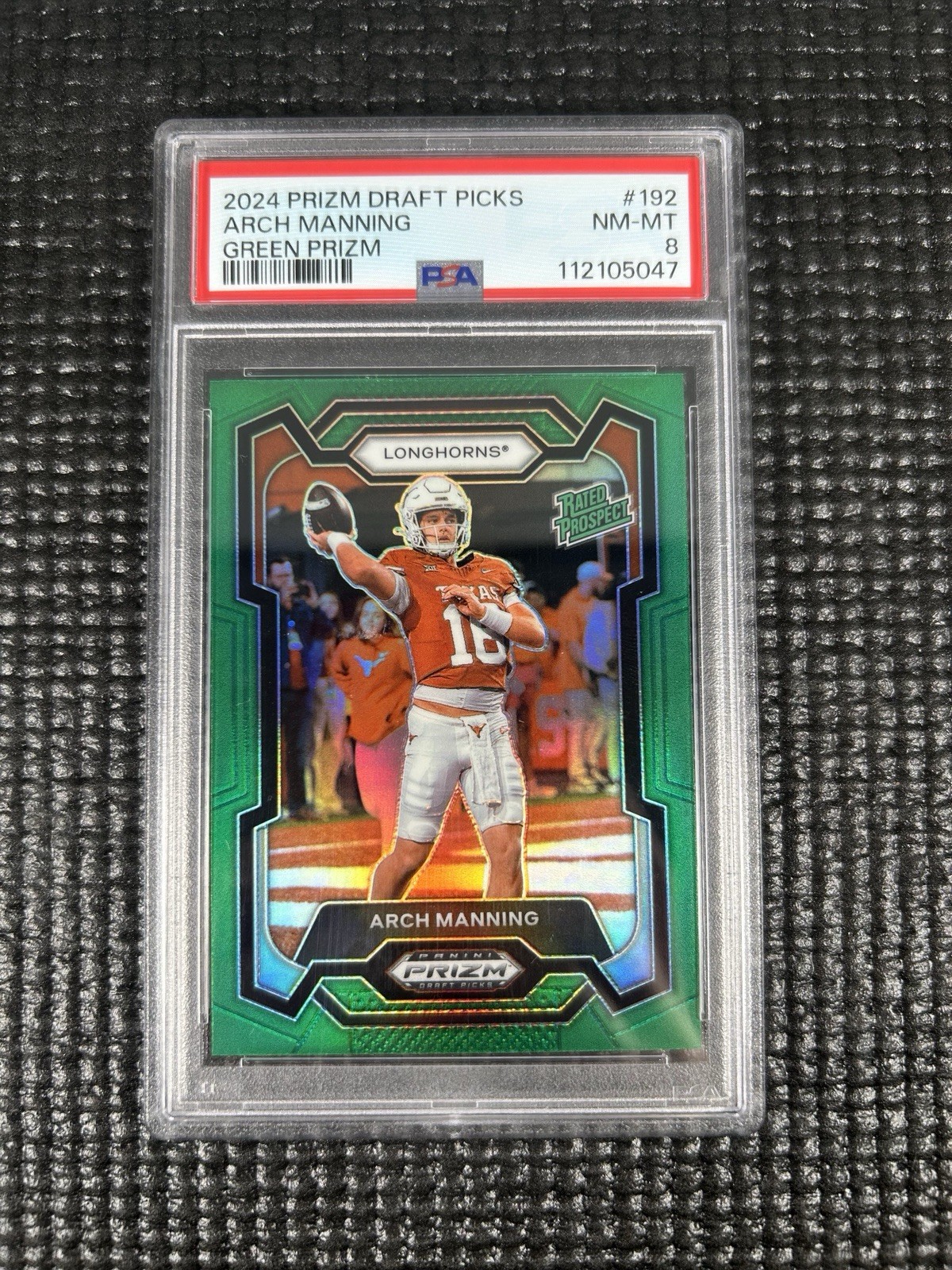 2024 Panini Prizm Draft Picks - Rated Prospect Arch Manning #192 Green Prizm