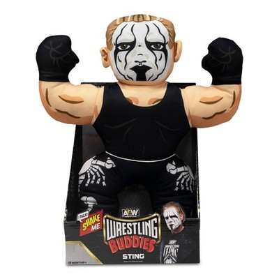 AEW Wrestling Buddies 15  Talking STING Toy Plush Action Figure WWE Wrestler