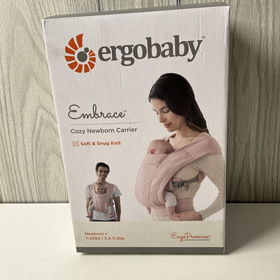 Ergobaby Embrace Cozy Newborn Carrier (7-25 Pounds), Blush Pink