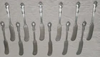International Sterling Silver Joan of Arc Butter Spreaders Set of 12