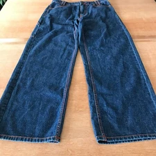BDG Wide Leg Jeans Women 28 Blue High Rise Stretch Dark Wash Skater Grunge