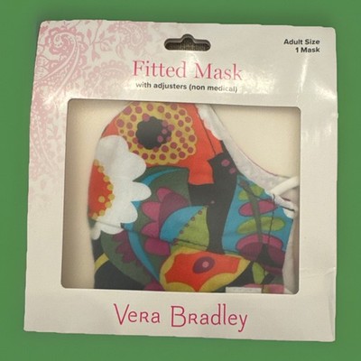 *NWT*-Vera Bradley Cotton Fitted Face Mask w/Adjusters - VA VA BLOOM - SEALED