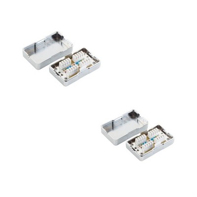 2x Netzwerk Verbinder Cat 6 Kat 6 5e 5 PoE Kabelverbinder, Kabelverlängerung