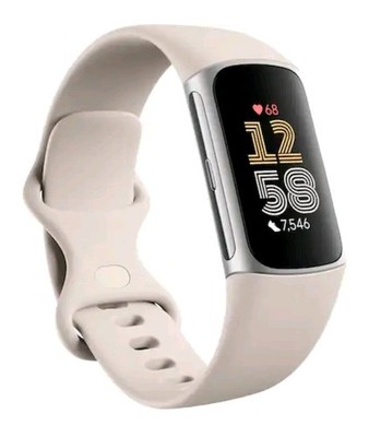 Google Fitbit  Charge 6 Advanced  Fitness & Smartwatch Porcelain