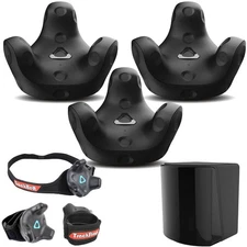 HTC 3 Pack VIVE Tracker (3.0) - with HTC VIVE SteamVR Base Station 2.0 for VIVE