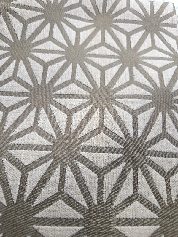 Designer Upholstery Fabric – Raised Chenille Geometric – Contemporary Neutral, 