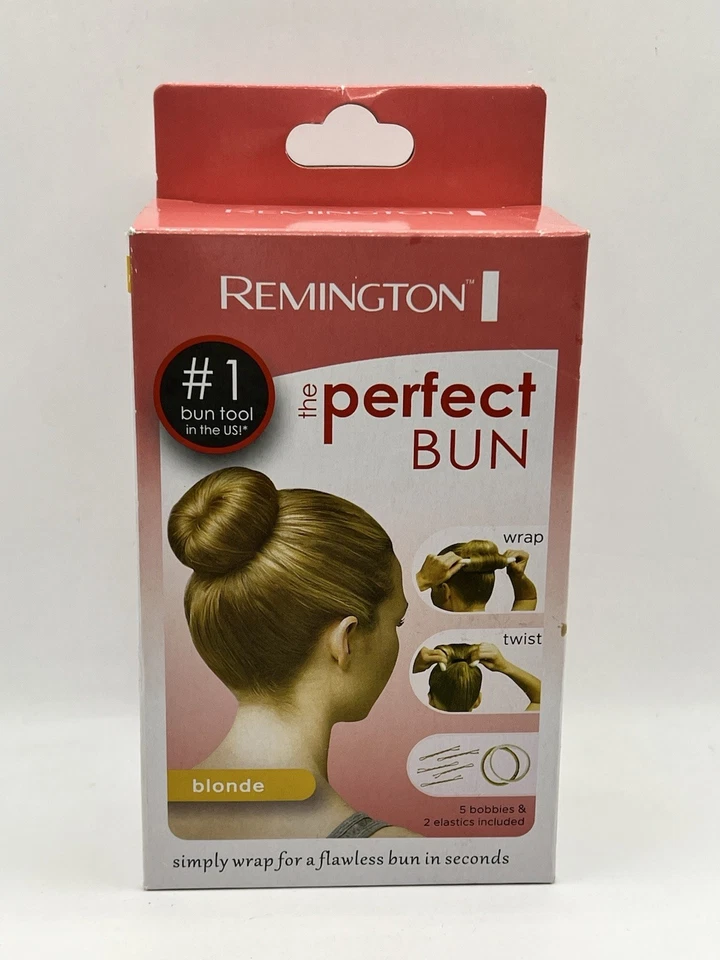 Remington THE PERFECT BUN Hair Styling Accessory BLONDE New In Box NOS Sealed - Image 3 of 4