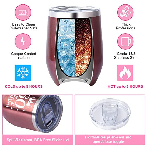 Tecanne 60th Birthday Gifts for Women, 9 Unique Funny Happy Gifts for Women, - Picture 5 of 5