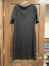 lauren ralph lauren dress Black With Shoulder Button Size Large T-shirt Shift