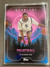 2023-24 Topps Midnight NIGHTBALL De-AARON FOX NB-20 SPURS