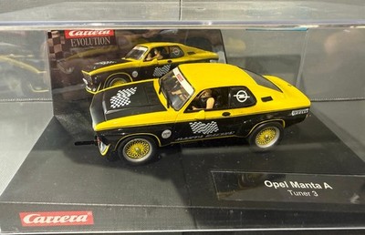 Carrera 27284 Opel Manta A Tuner 3 schwarz-gelb 1:32 Neuzustand aus Sammlung Top