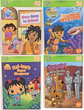 Leap Frog Tag Dora the Explorer, Diego, Kai-Lan,  Scooby-Doo  4 book lot 