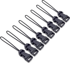 Padwa Lifestyle 8 Pcs Black Quick Release Camera Strap QD Loops Connector Adapte