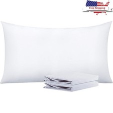 Soft Microfiber Pillowcases Envelope Closure Breathable Body Support Sleeping US