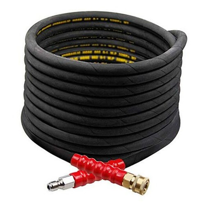 #ad 50FT Pressure Washer Hose with 3 8 Inch Quick 50 FT Pressure Washer Hose $85.46