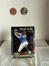 Junior Caminero 2024 Topps Chrome Rookie Card ? Rays. rookie card picture