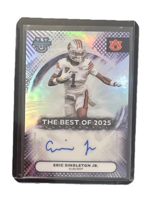bowman best u 2025 Football Eric Singleton Jr  #boa-esi Auto 