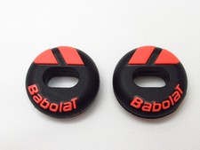 TWO 2X BABOLAT CUSTOM DAMP FEEL TENNIS VIBRATION DAMPENERS BLACK / LAVA