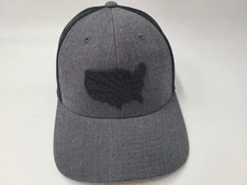 Branded Bills United States American Flag Patch Mesh Trucker Snapback Hat Cap