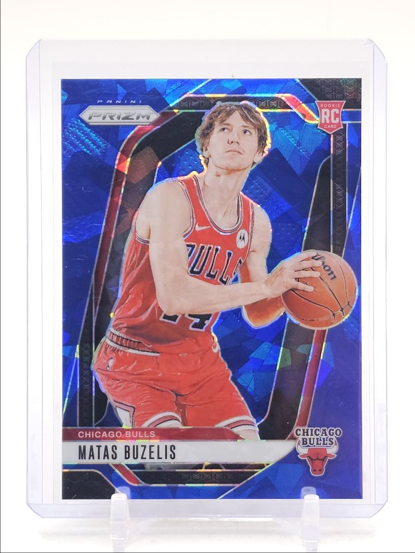MATAS BUZELIS 2024-25 PANINI PRIZM ROOKIE BLUE ICE BULLS #252 B RC /125 Q4247