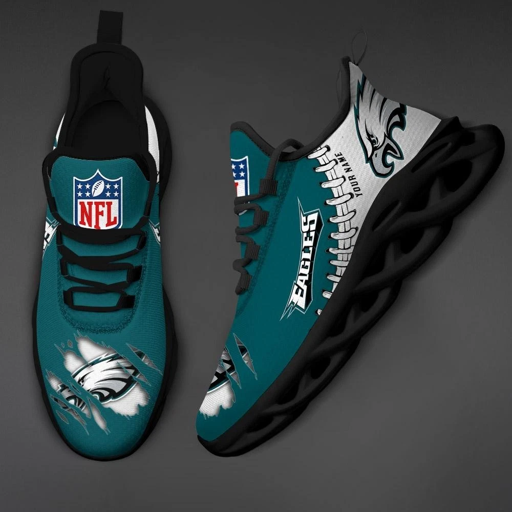 Personalized Philadelphia Football Team Eagless Sneaker Max Soul Shoes Adults