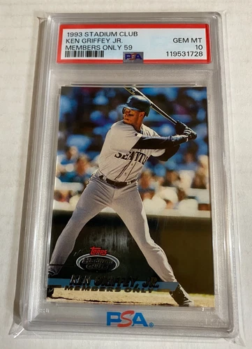 1993 Stadium Club Members only 59 Ken Griffey jr. PSA 10
