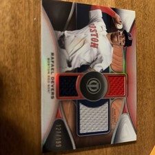 2025 Topps Tribute Triple Relic Rafael Devers /199 Patch Mem Game-used Red Sox