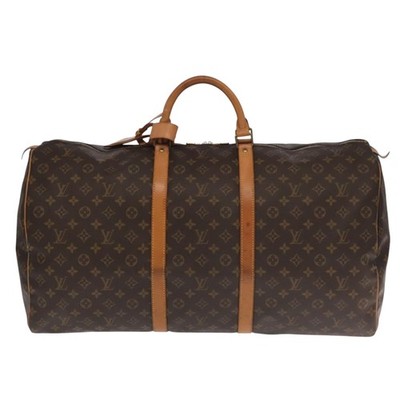 Louis Vuitton Keepall Bag Monogram Canvas Brown Travel Bag
