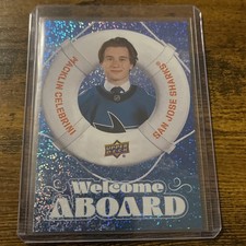 Macklin Celebrini 2024-25 Upper Deck S2 Welcome Aboard Speckle #WA-8 Odds 1:60