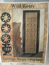 Carriage House Samplings WILD ROSES Ctd Cross Stitch Pattern