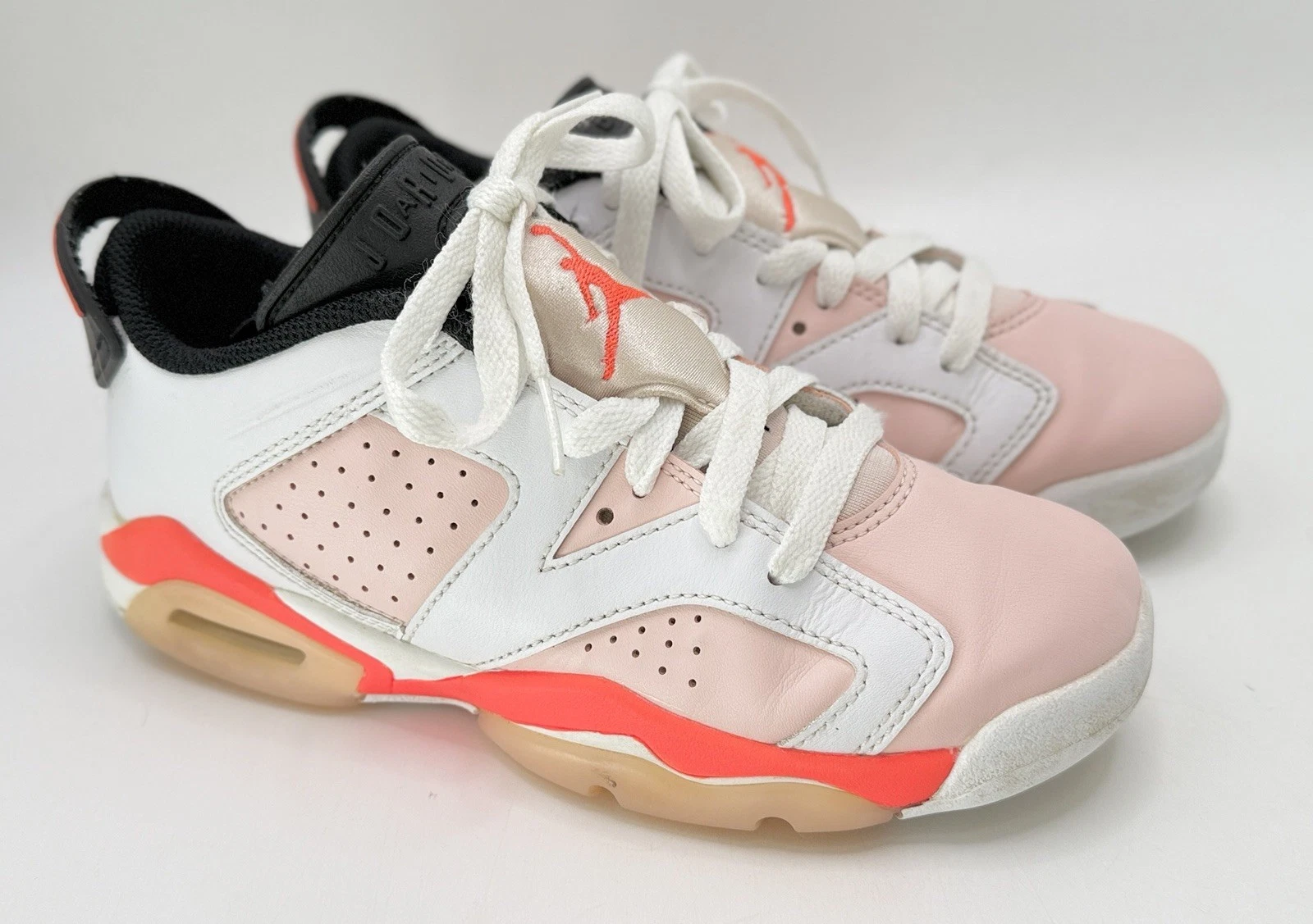 Nike Air Jordan 6 Retro Low Atmosphere Infrared 768878 102 scarpe giovanili taglia 4 anni