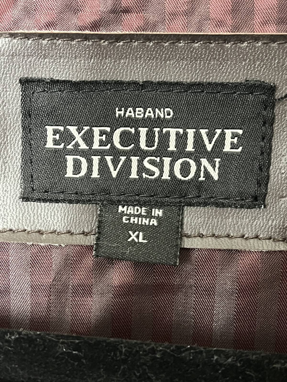 Vintage Patchwork Long Leather Jacket Haband Exec… - image 3