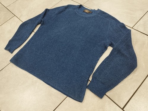 トップス RRL BLACK INDIGO MOTORCYCLE KNIT - トップス