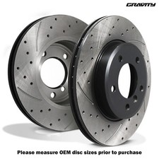 FRONT DRILLED GROOVED 300MM BRAKE DISCS FOR BMW Z3 3.0I 24V Z4 E85 3.0 00+