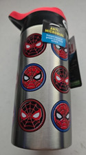 Zak Designs Spider-Man Heads Various Masks Kids 14oz Water Bottle New Free Key