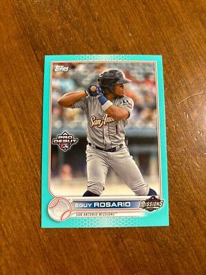 Eguy Rosario 2022 Topps Pro Debut Aqua PD-7 Missions San Diego Padres /75