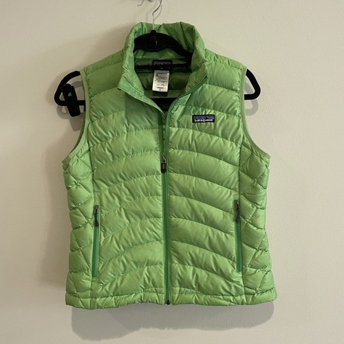 Patagonia Lime Green Down Sweater Vest 