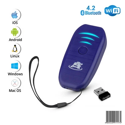 SCANAVENGER Portable Mini Wireless Bluetooth Barcode Scanner Rechargeable 1D EAN-UPC Reader