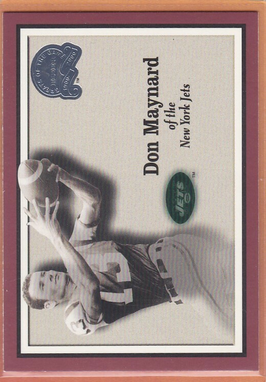 2000 FLEER GREATS OF THE GAME FOOTBALL DON MAYNARD #8 JETS NMMT *94978