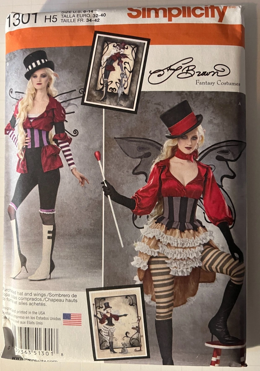 1301 Simplicity Victorian Steampunk Circus Fairy Costume Pattern