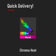 Roblox Murder Mystery 2 MM2 Super Rare Godly Knives & Guns CHROMA HEAT