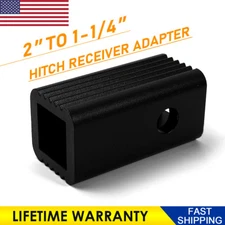 RV 2" to 1-1/4" Trailer Hitch Receiver Adapter Sleeve Reducer Insert Mount Car