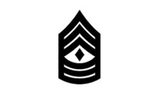 4" marine corps e-8 1st sergeant black bumper sticker decal usa made