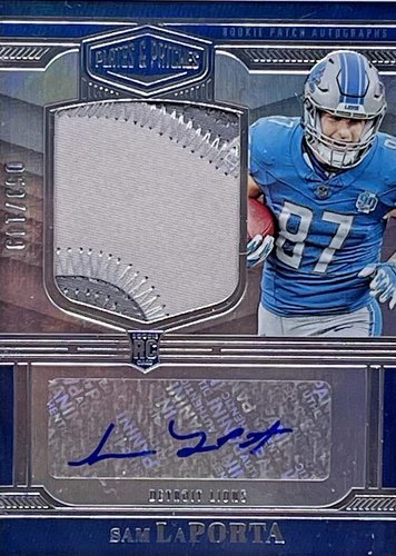 2023 Panini Plates & Patches Sam LaPorta #RPA-12