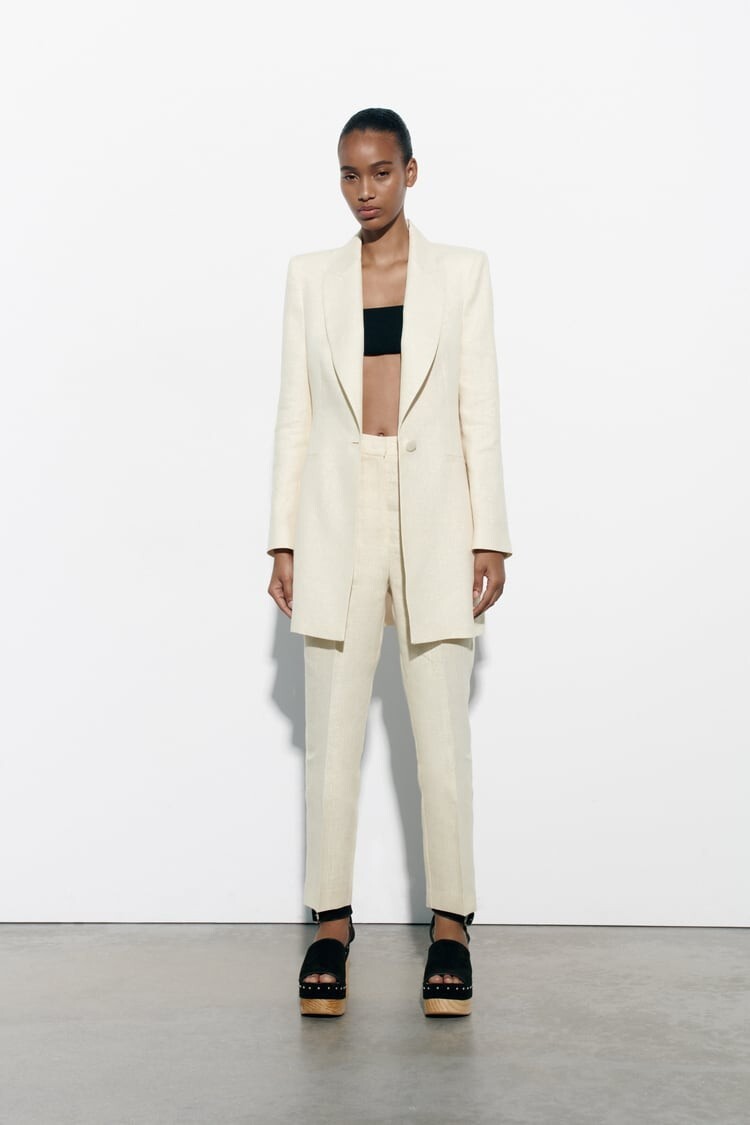 【ZARA】コットン トレンチコート 1255/767/800 ZARA - ザラ トレンチコート コットン100% アウター 黒