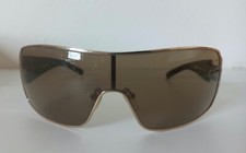 Occhiali da sole Bikkembergs originali con montatura oro, unisex uomo 