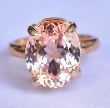 Natural Padparadscha Sapphire 925 Sterling Silver Ring Certified Wedding Ring